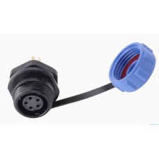 Роз'єм Weipu SP1112/S5 панельна розетка на гайку