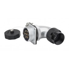 Роз'єм Weipu WS48J20ZC1 кутова кабельна вилка