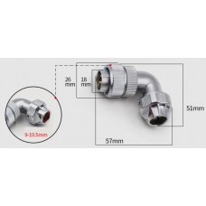 Роз'єм WF20J5TU1 кутова кабельна вилка