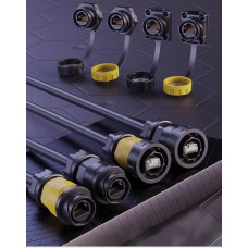 Герметичний роз'єм RJ45 YM-20-C/RJ45/015/PE-42-002 кабельна вилка