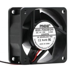 Вентилятор Pindai 60x60x25 12В; 0.34А PD6025B12HH