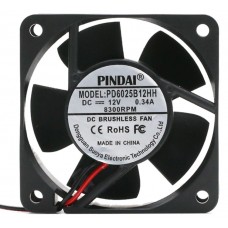 Вентилятор Pindai 60x60x25 12В; 0.34А PD6025B12HH