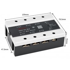 Трифазне твердотільне реле CDG3-DA/20A