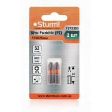 Біти S2 PZ3x25 мм, 2шт Sturm 1272303