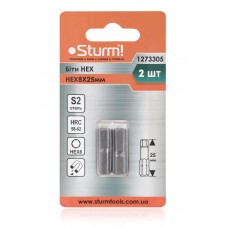Біти S2 HEX8x25мм, 2шт Sturm 1273305