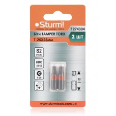 Біти S2 T-25×25 мм Tamper, 2шт 1274304