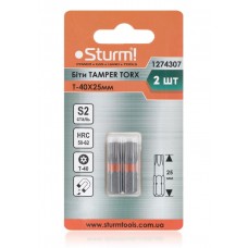 Біти S2 T-40×25 мм Tamper, 2шт 1274307