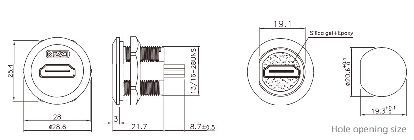 Розетка HDMI