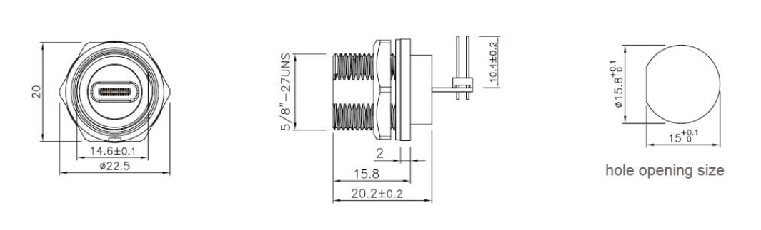 Розетка TYPE-C