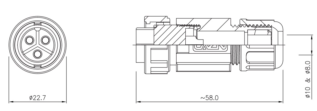 Схема роз'єму E13015