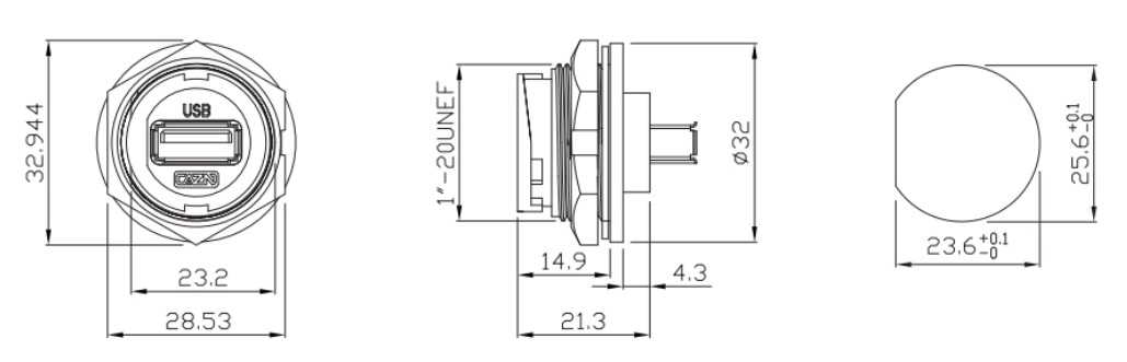 Розетка USB 3.0