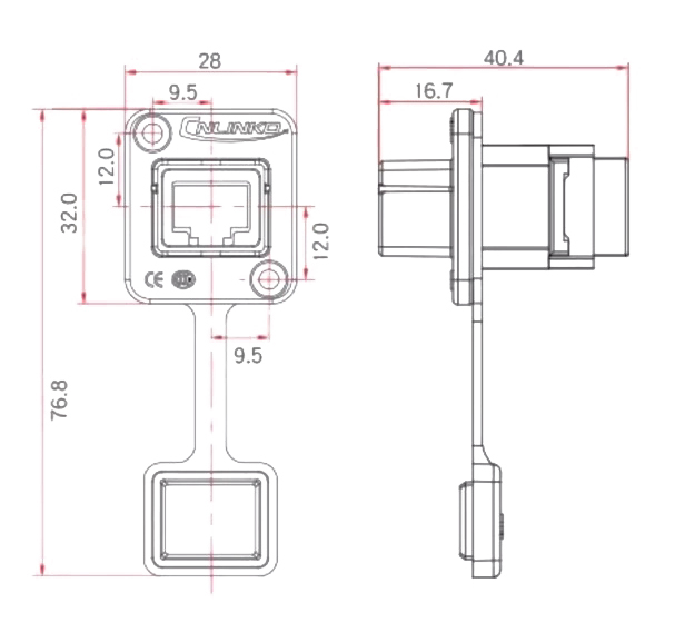 Герметичный коннектор RJ45