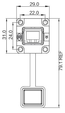Герметичний роз'єм RJ45