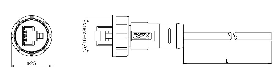 Герметичный разъем RJ45