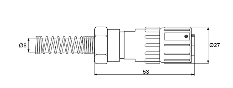 Розміри роз'єму FQ18-4pin TJ-8