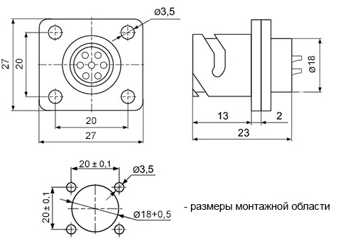 Гараритні розміри FQ18-7ZK