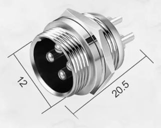 Роз'єм GX12 авіаційний