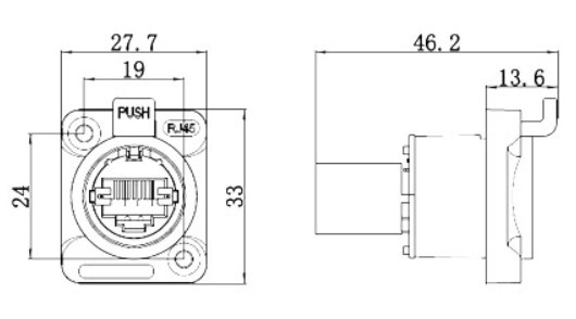 Герметичный разъем RJ45