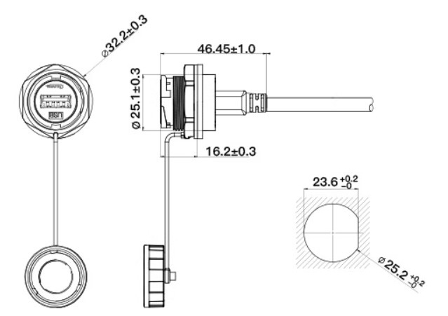 Герметичний роз'єм USB