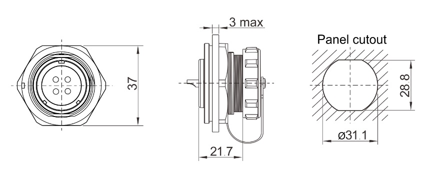 Роз'єм SP2515/S19