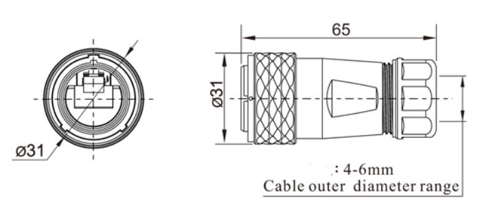 Герметичний роз'єм RJ45