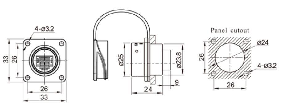 Герметичний роз'єм RJ45