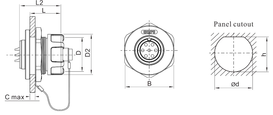 Схема Weipu WF24