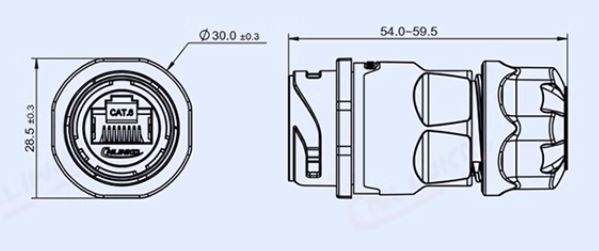 Герметичный разъем RJ45 - Cnlinko