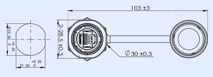 Герметичный разъем RJ45 - Cnlinko