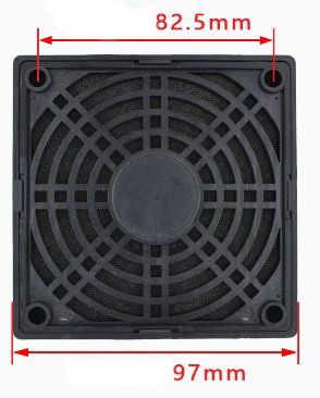 Пластиковая решетка для вентилятора 90х90